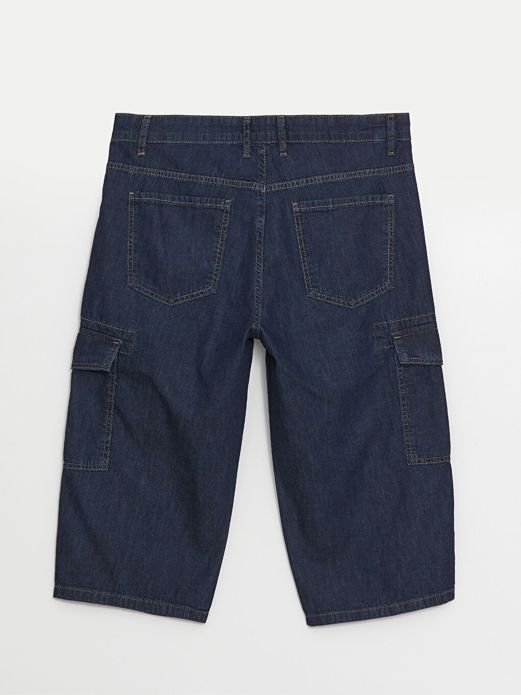 LCW Jeans Indigo Standart Kalıp Erkek Jean Bermuda - 6