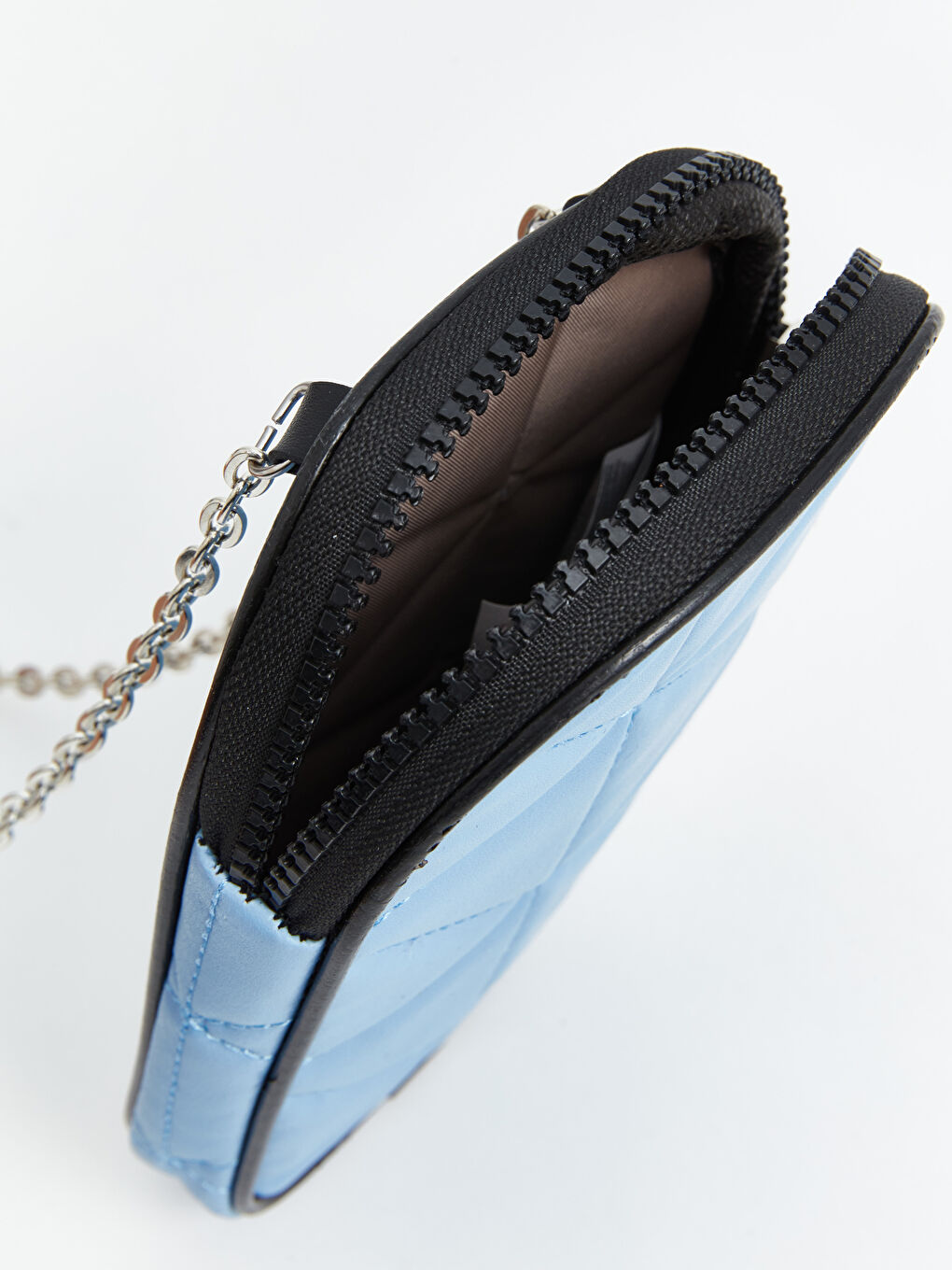 Mavi Kapitone Desenli Kadın Omuz Çantası-3