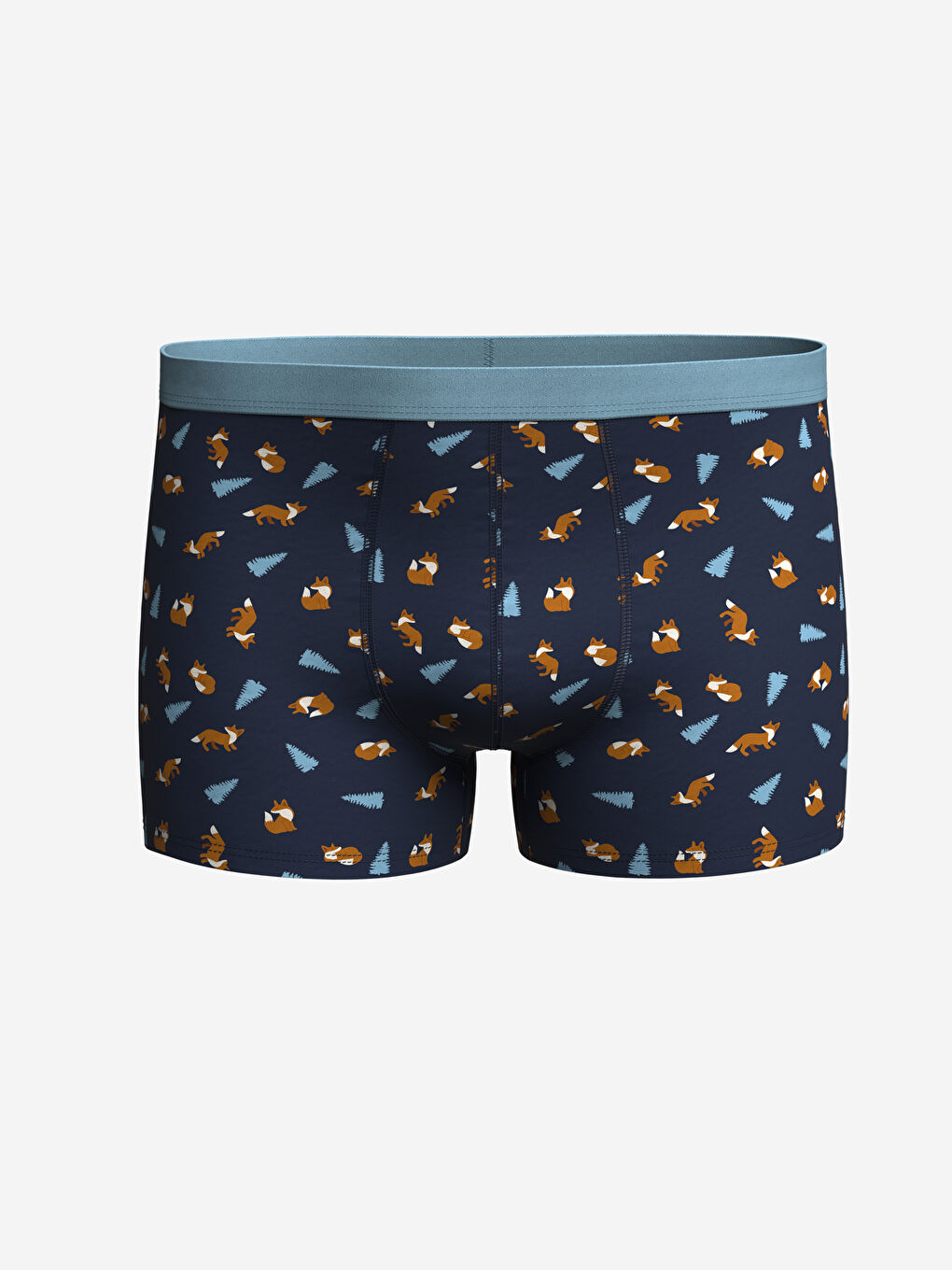 Lacivert Baskılı Erkek Çocuk Boxer