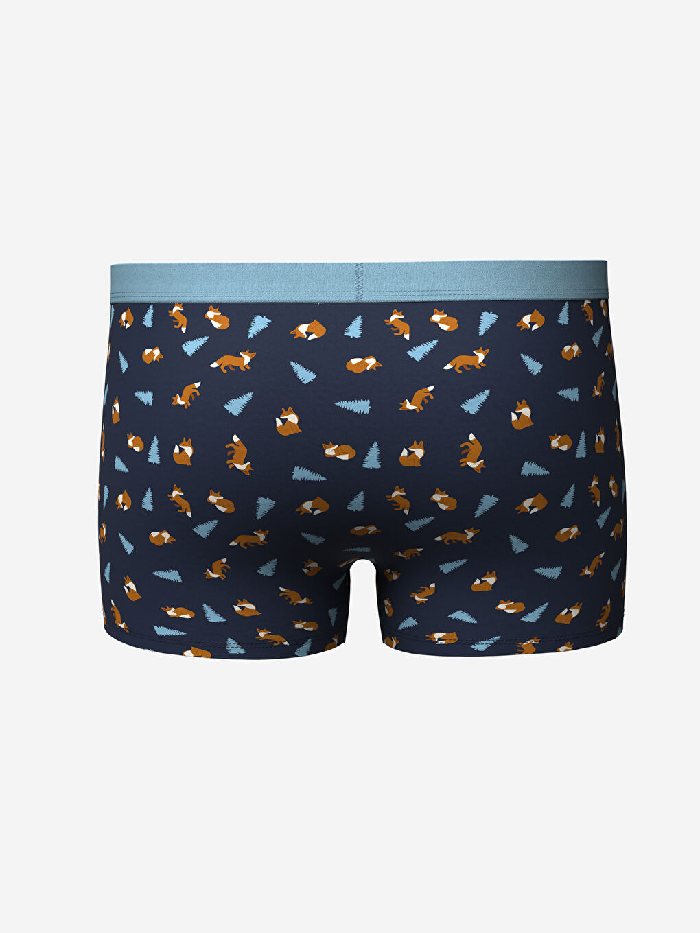 Lacivert Baskılı Erkek Çocuk Boxer-1