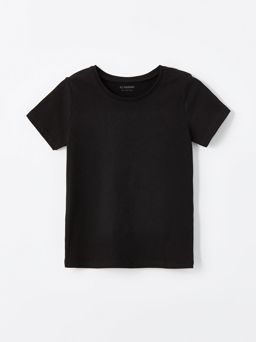 Crew Neck Basic Short Sleeve Girls' T-Shirt, Pack of 2 -S4M060Z4-Q6K