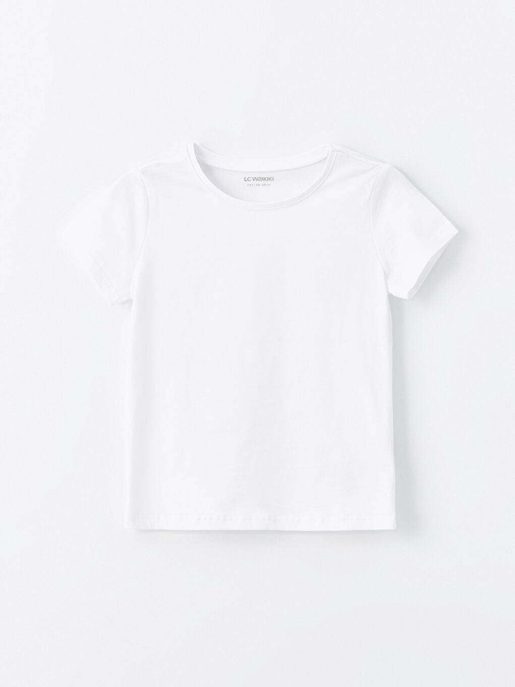 Crew Neck Basic Short Sleeve Girls' T-Shirt, Pack of 2 -S4M060Z4-Q6K
