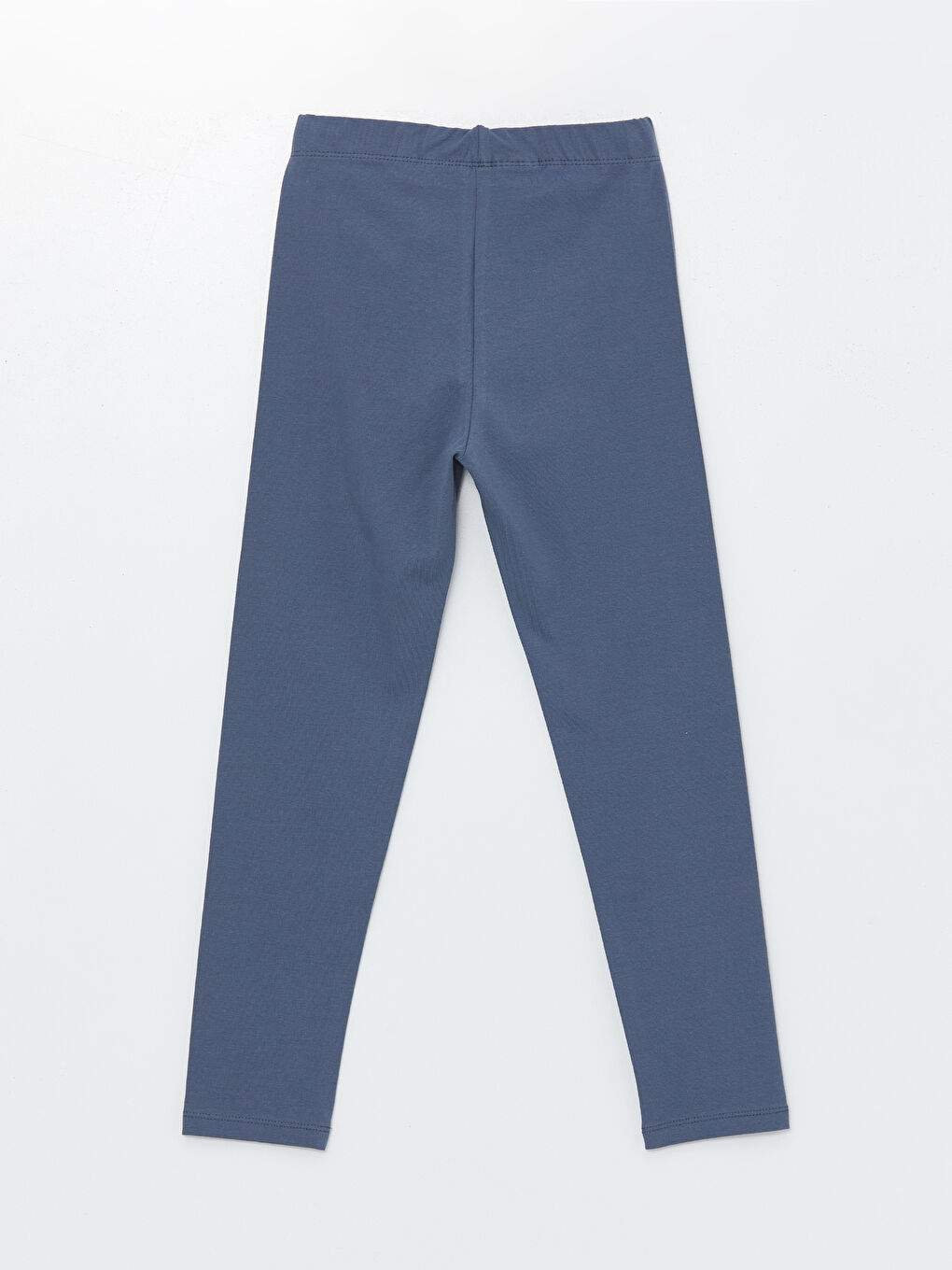 İndigo Beli Lastikli Kız Çocuk Uzun Tayt-1