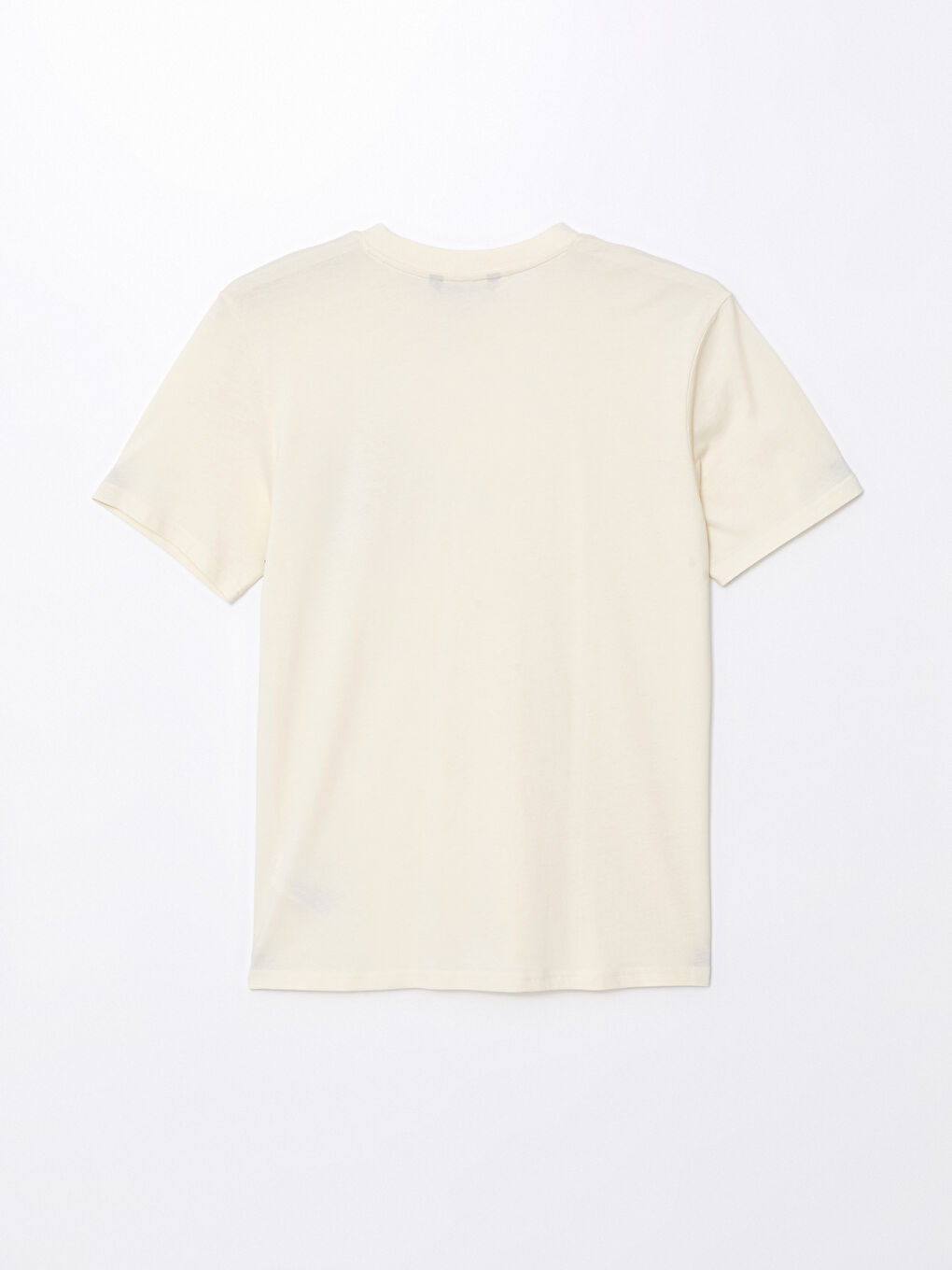 მრგვალი საყელო მოკლე სახელო ნაბეჭდი კომბინირებული ბამბის მამაკაცის მაისური-5