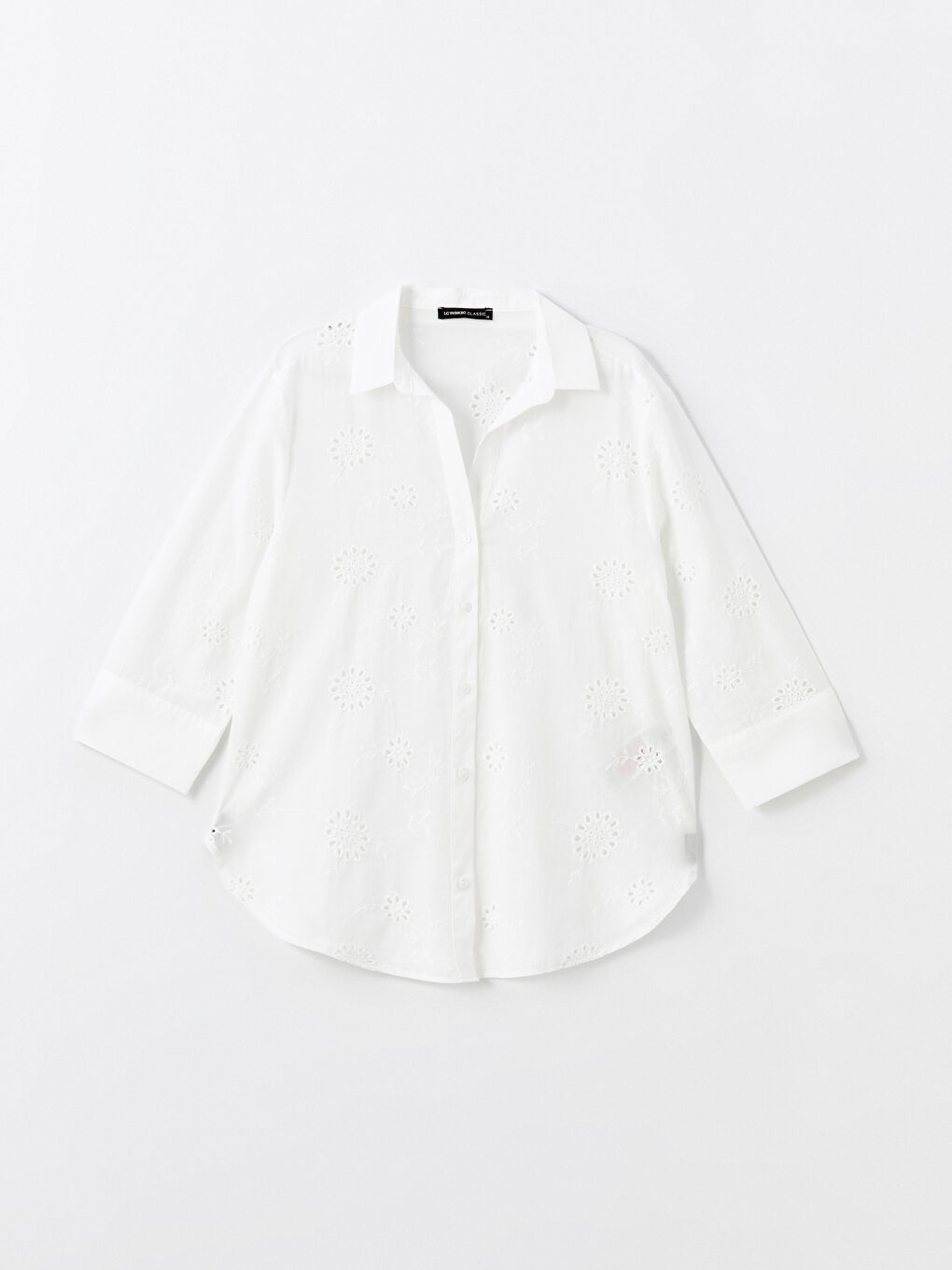 Self-Patterned Women's Shirt -S4M176Z8-Q6K