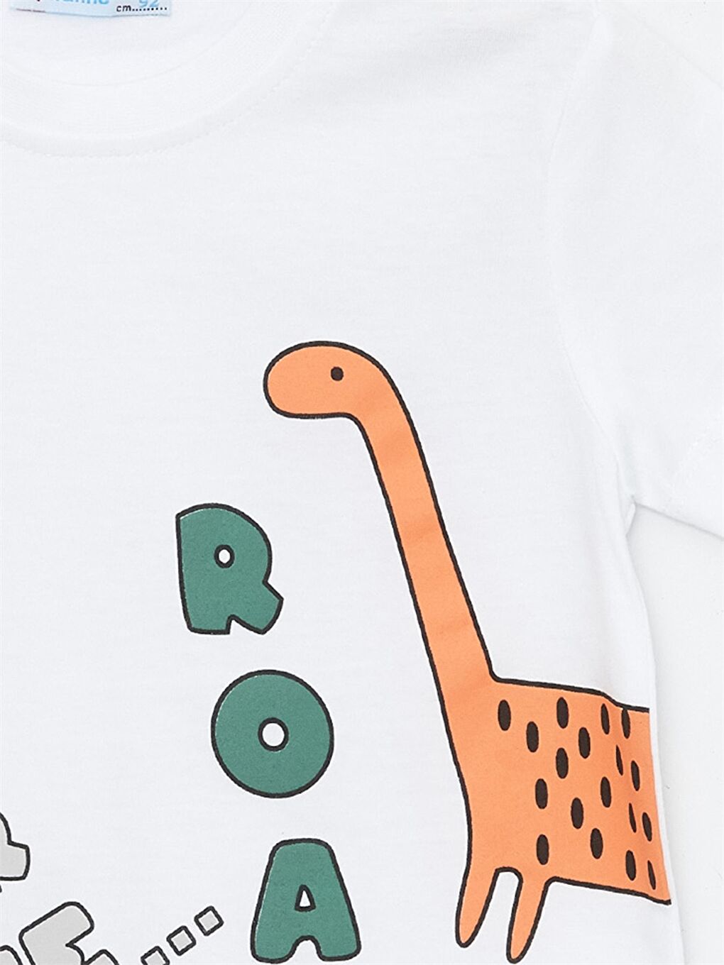 Haki Bisiklet Yaka Erkek Bebek Tişört ve Şort 2'li-1