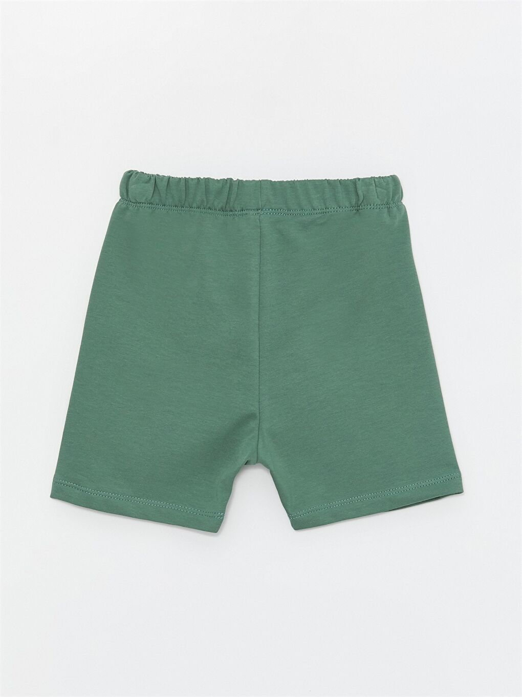 Haki Bisiklet Yaka Erkek Bebek Tişört ve Şort 2'li-6