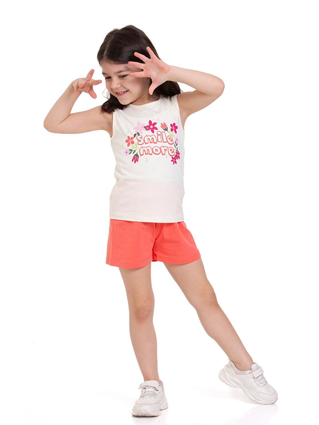 Myhanne Nar Çiçeği Bisiklet Yaka Kız Bebek Pijama Takımı - 3