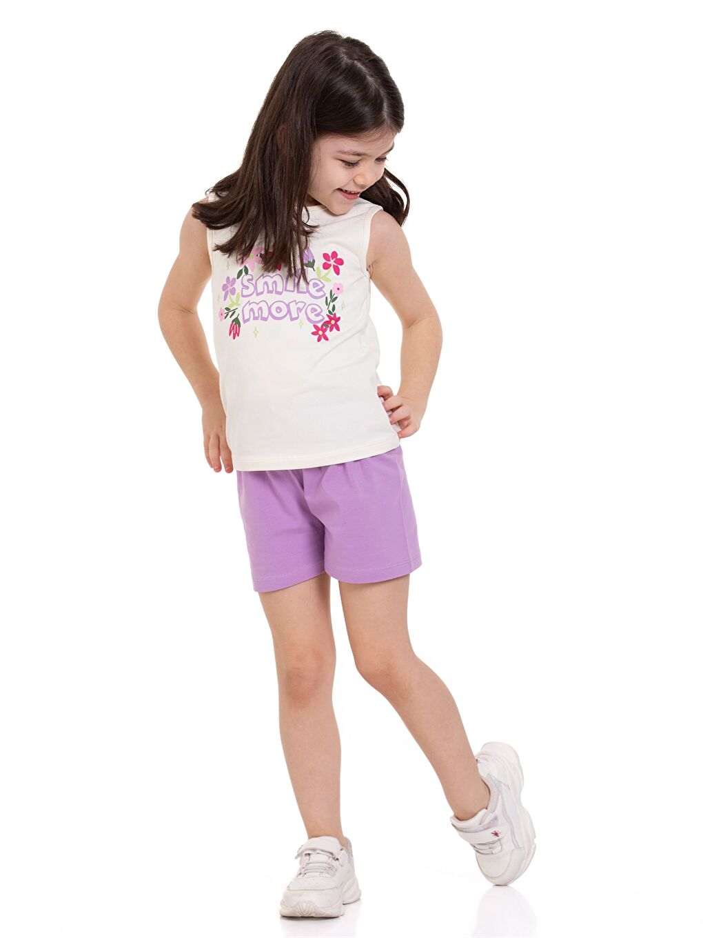 Myhanne Lila Bisiklet Yaka Kız Bebek Pijama Takımı - 3