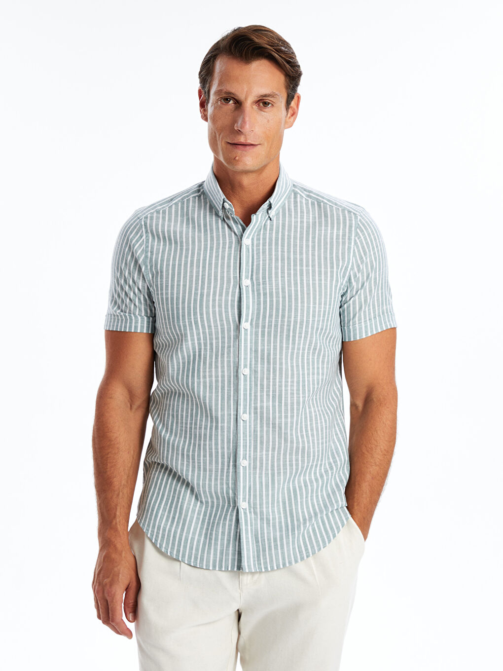 Regular Fit Striped Men's Shirt