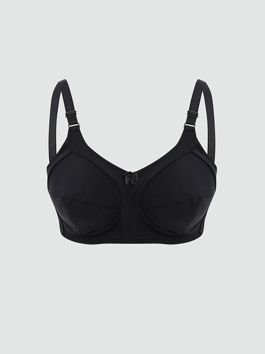 Siyah Ayarlanabilir Askılı Düz Sütyen