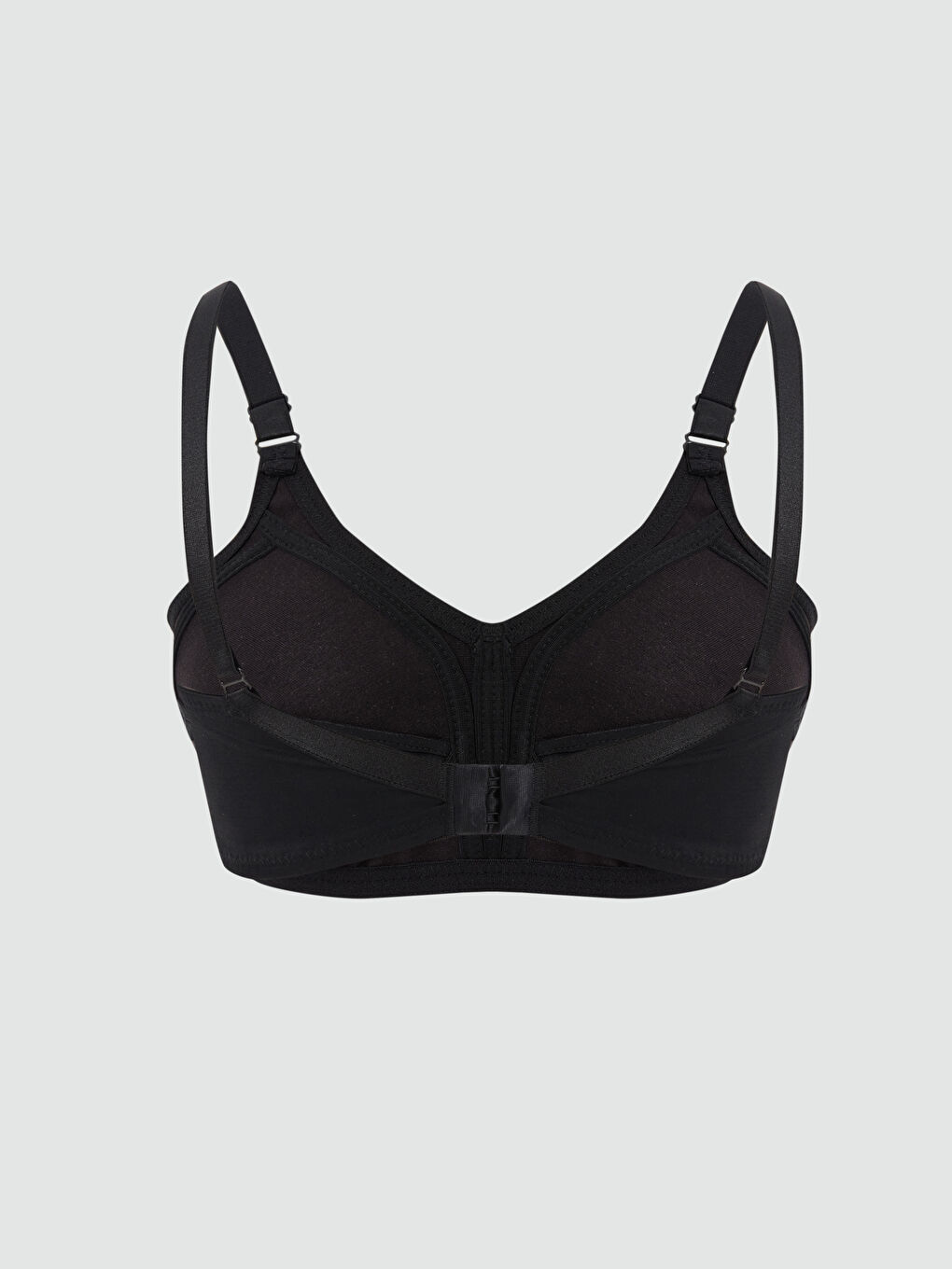 Siyah Ayarlanabilir Askılı Düz Sütyen-1