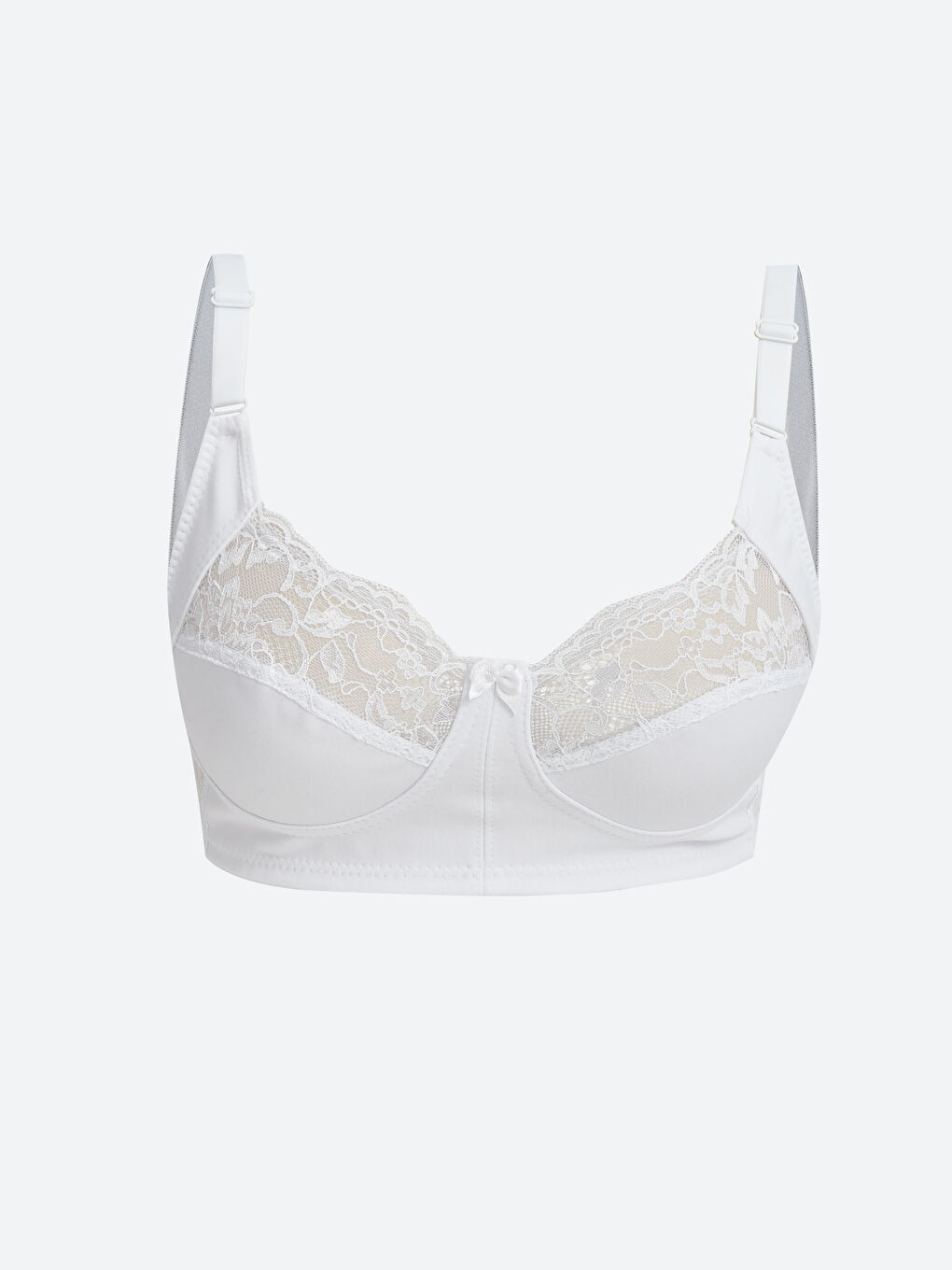 Beyaz Askı Detaylı Sütyen