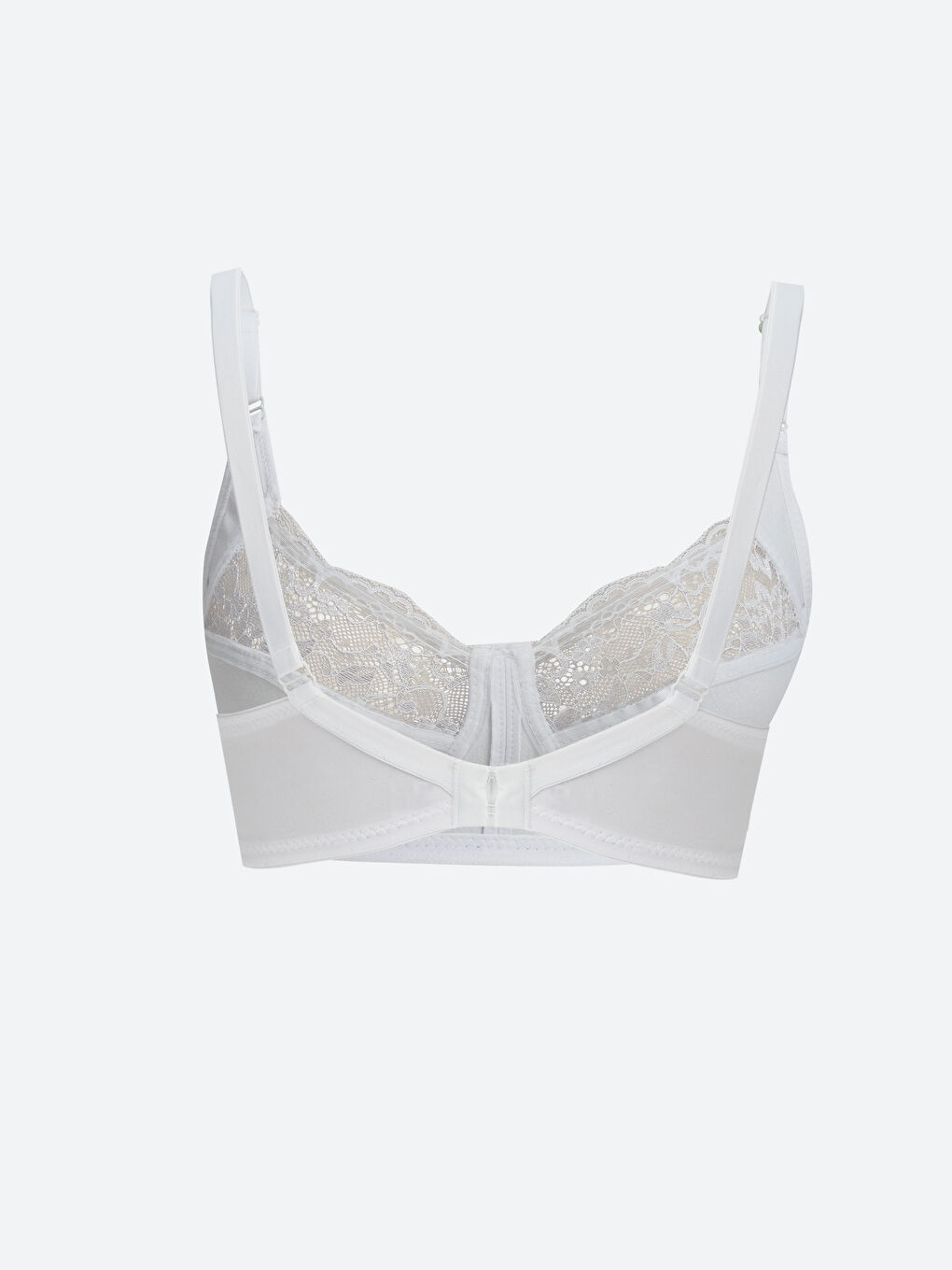 Beyaz Askı Detaylı Sütyen-1