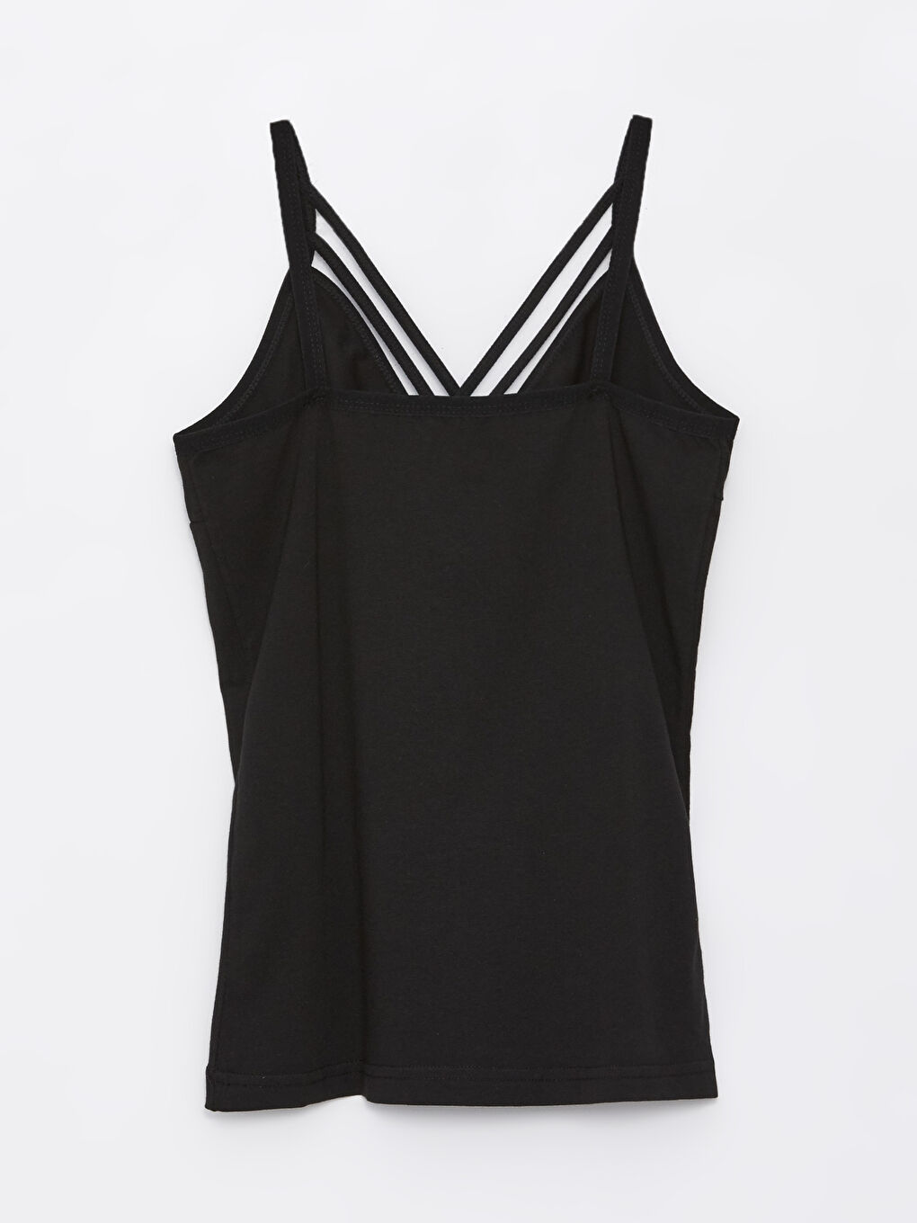 Siyah Askılı Kadın Atlet-1