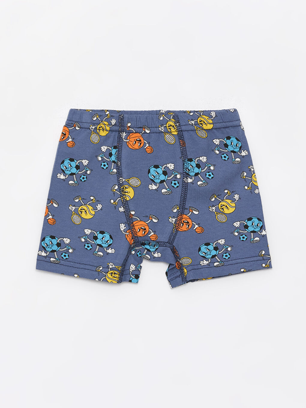 İndigo Bisiklet Yaka Desenli Erkek Bebek İç Giyim Takım-2