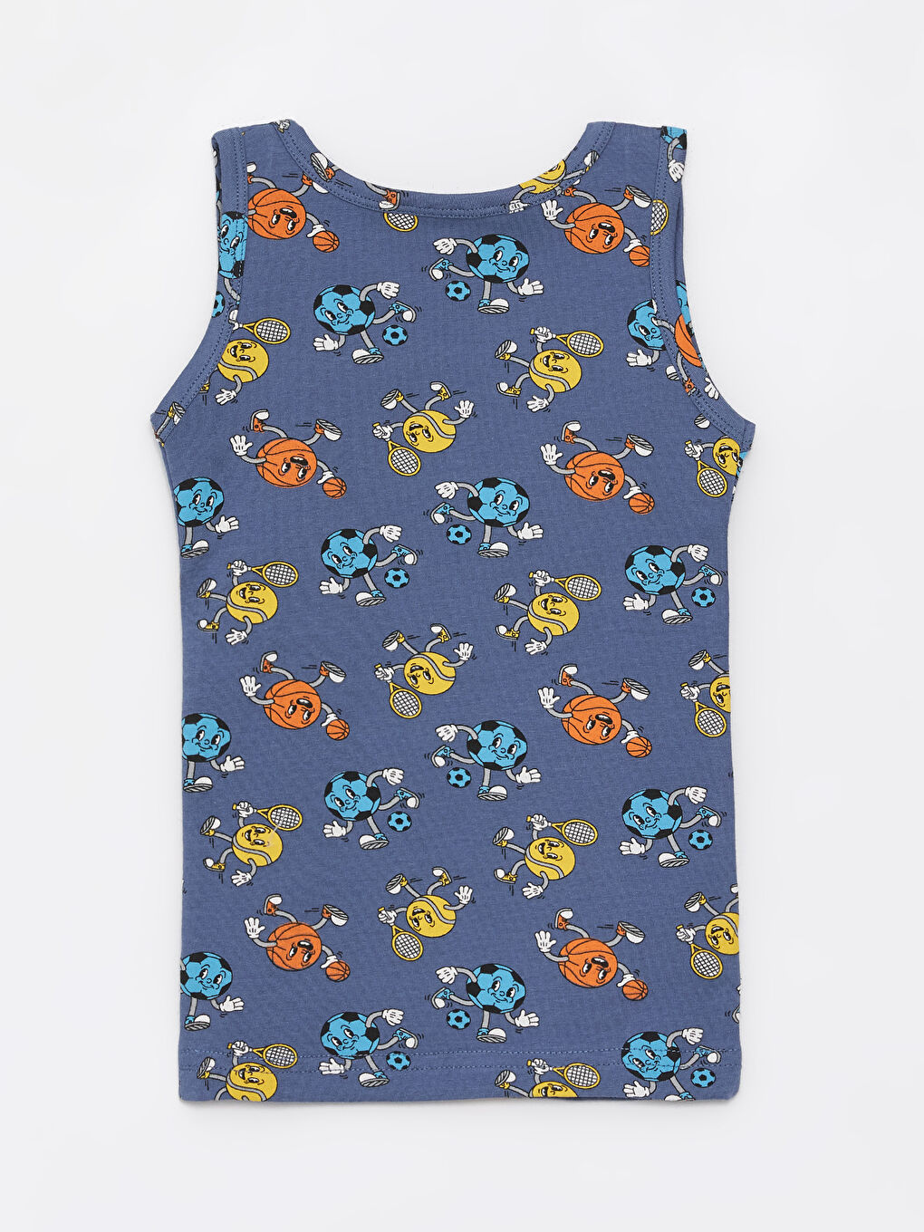 İndigo Bisiklet Yaka Desenli Erkek Bebek İç Giyim Takım-3