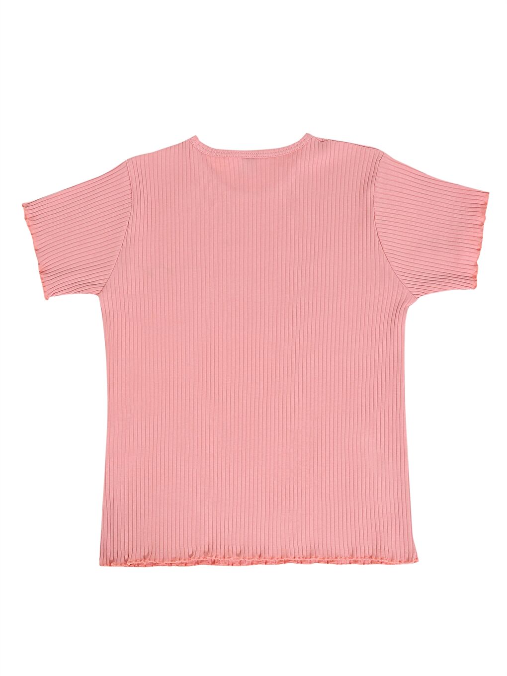 Pembe Bisiklet Yaka Kız Bebek Pijama Takımı-2