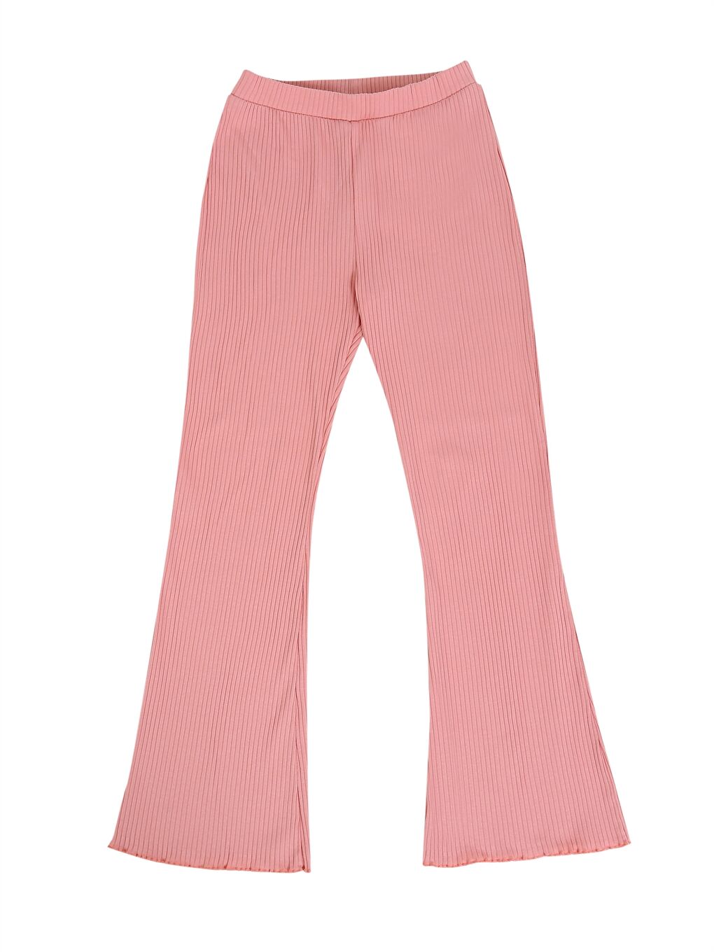 Pembe Bisiklet Yaka Kız Bebek Pijama Takımı-4