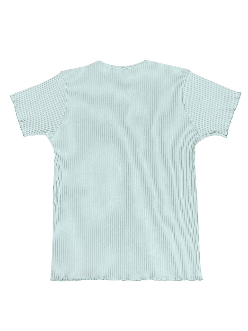 Yeşil Bisiklet Yaka Kız Bebek Pijama Takımı-2