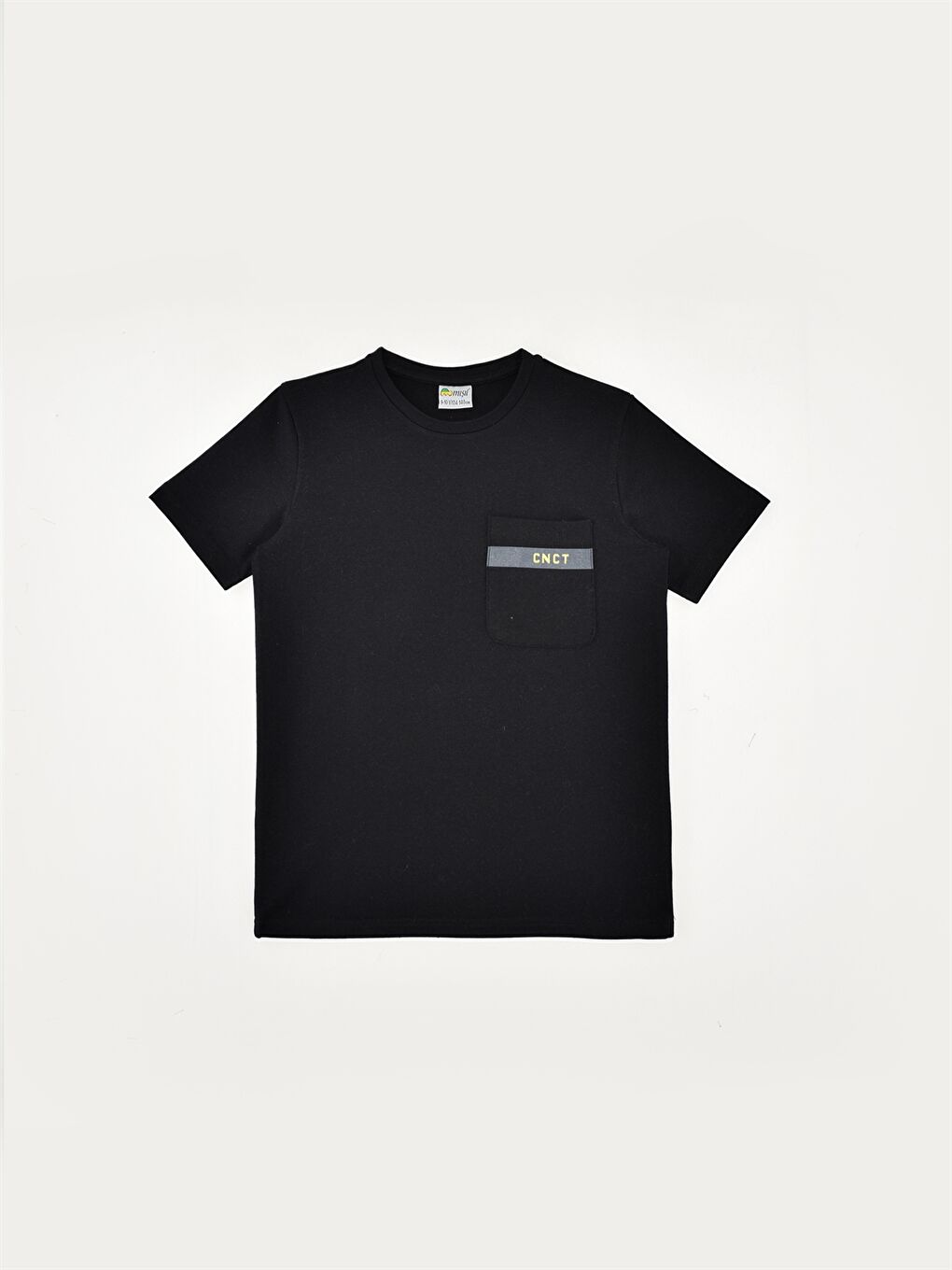 Siyah Bisiklet Yaka Erkek Çocuk Tişört