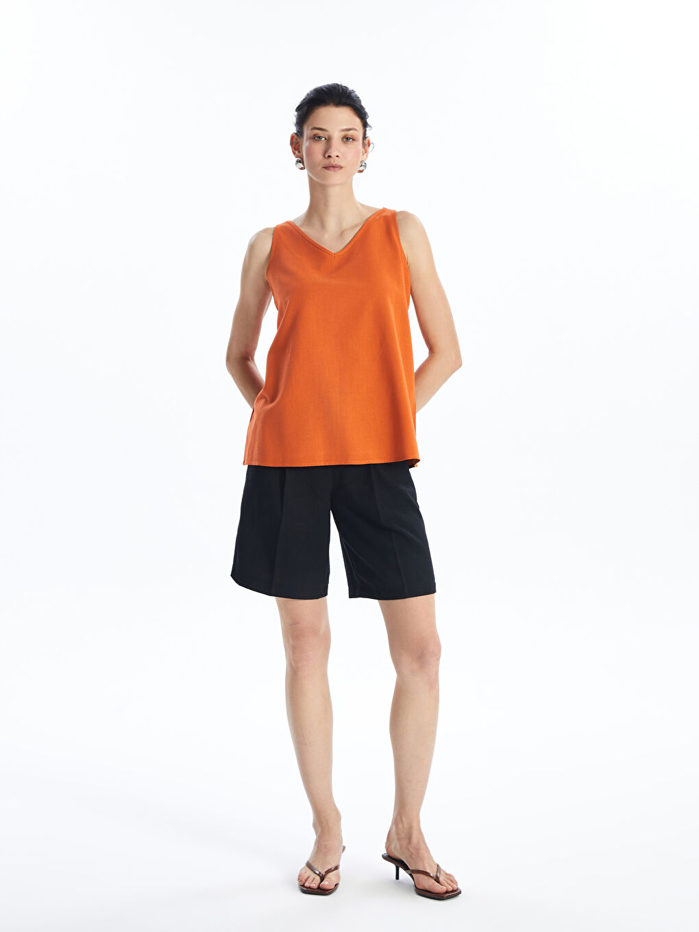 Comfortable Fit Women's Shorts -S4M615Z8-CVL