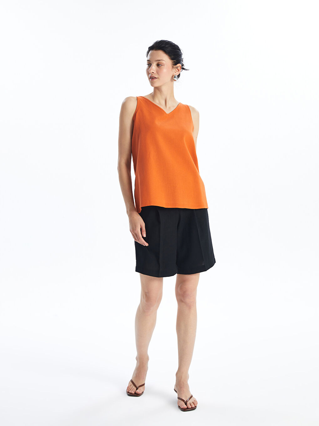 Comfortable Fit Women's Shorts -S4M615Z8-CVL