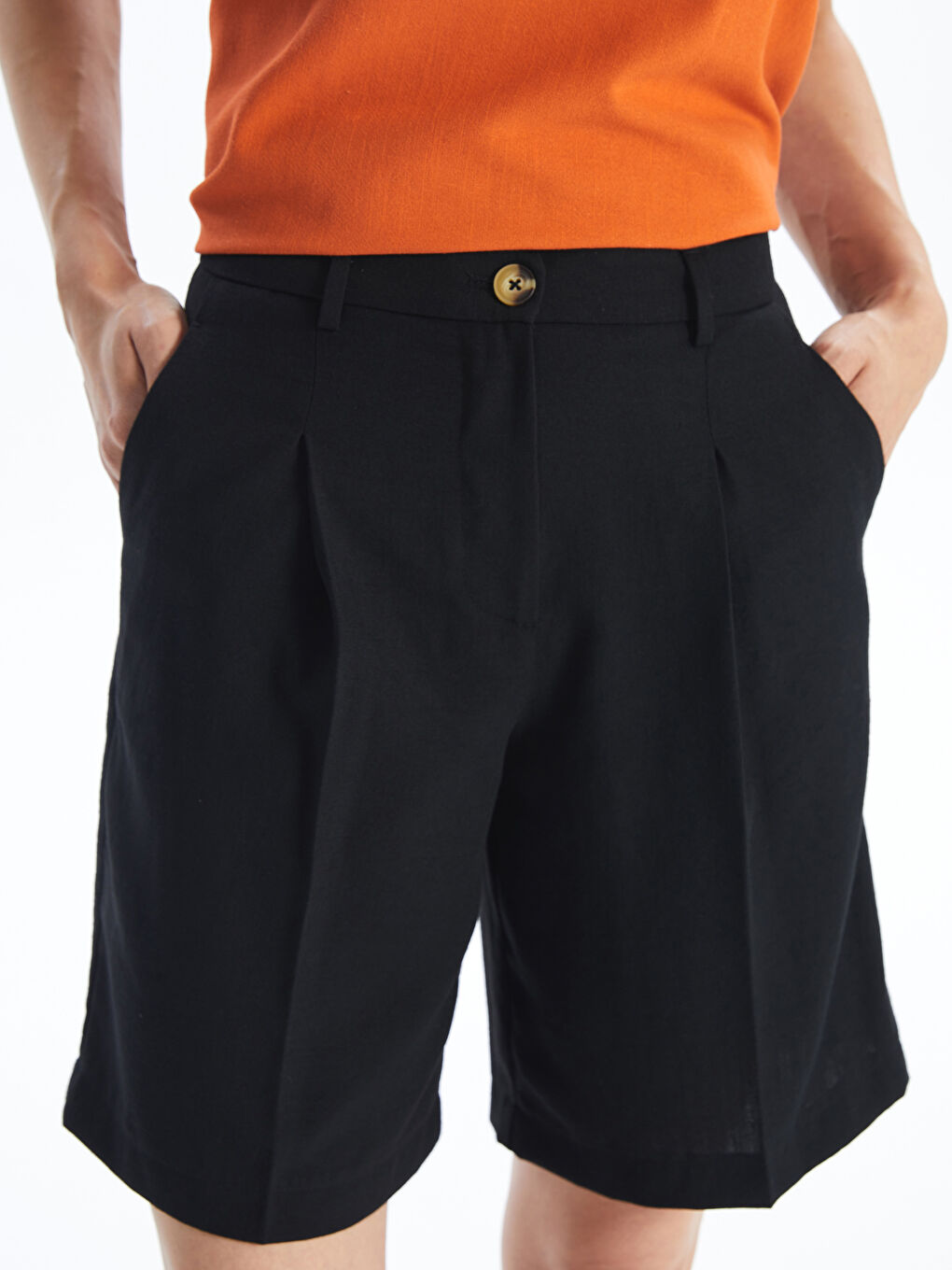 Comfortable Fit Women's Shorts -S4M615Z8-CVL