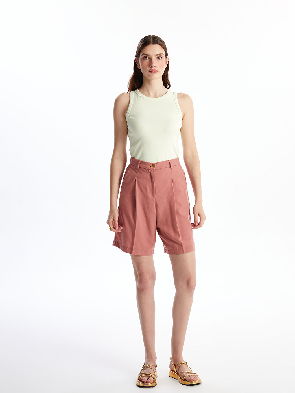 Comfortable Fit Women's Shorts -S4M615Z8-DF4