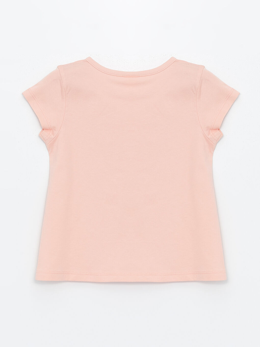 Pembe Bisiklet Yaka Kısa Kollu Baskılı Kız Bebek Tişört ve Şort 2'li Takım-2