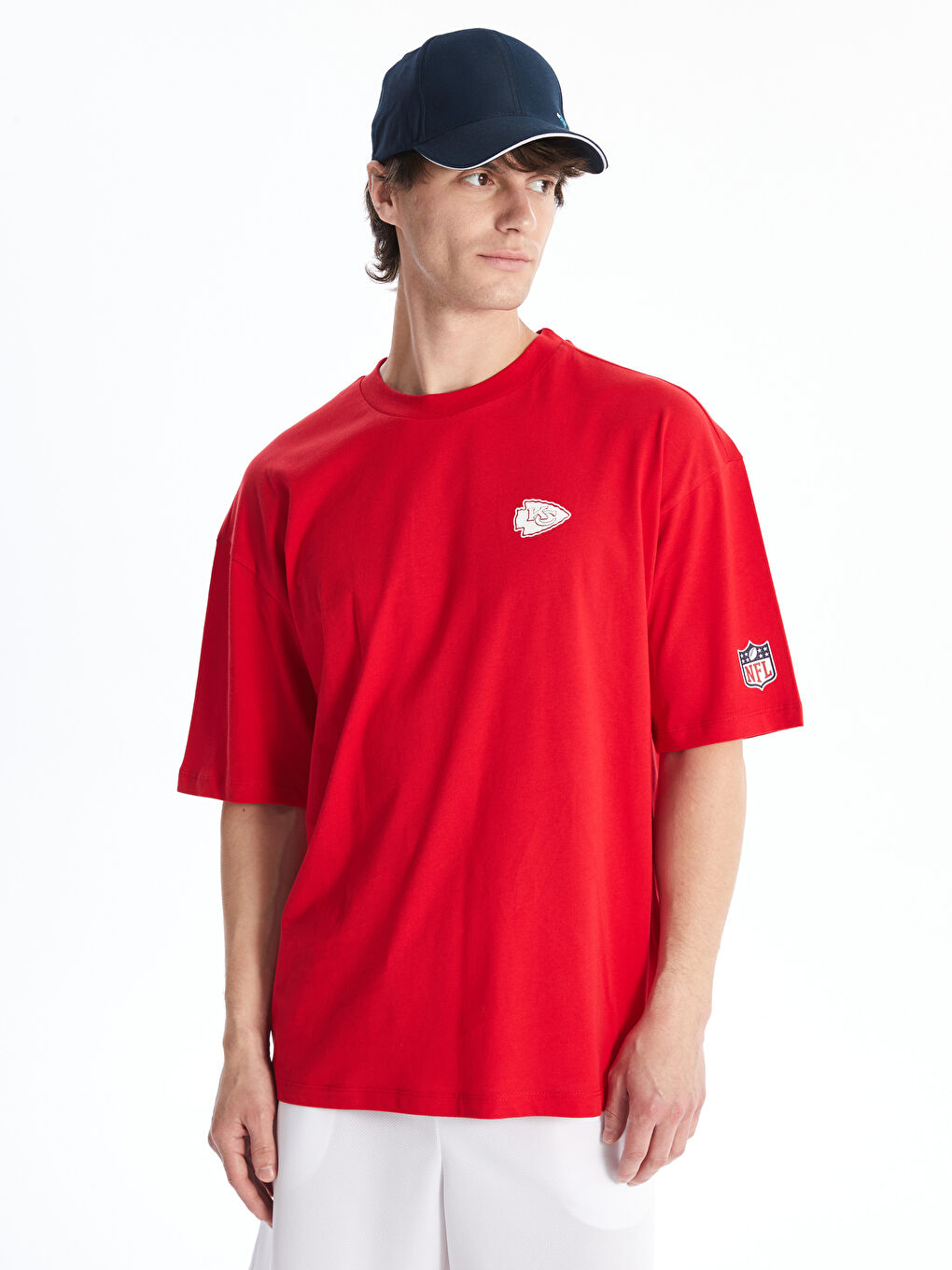 DRY-TECH Crew Neck Short Sleeve NFL Printed Men's T-Shirt -S4M633Z8-HMW