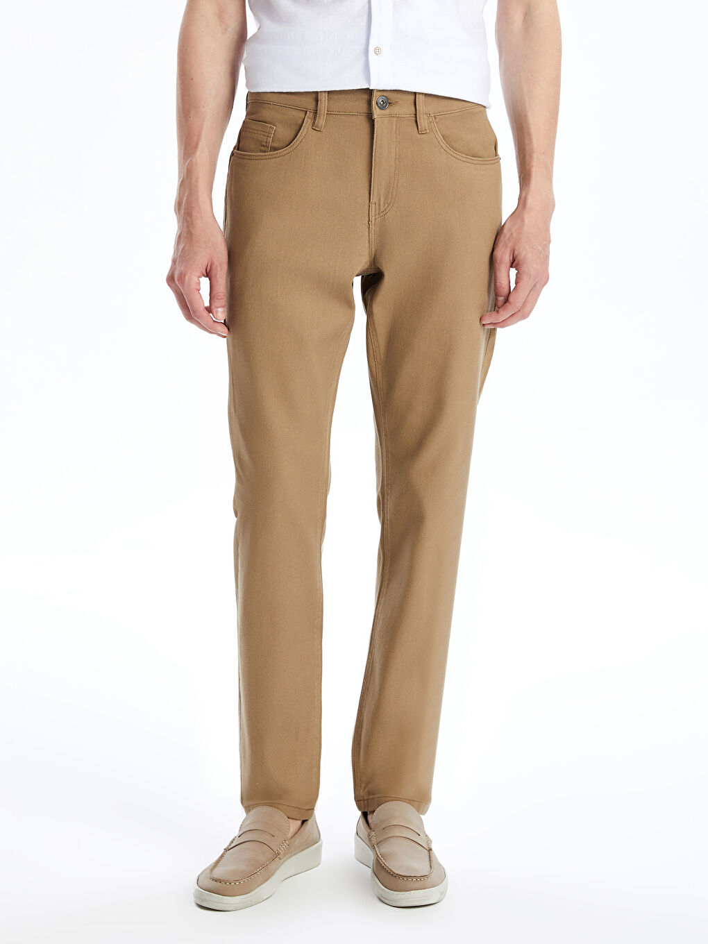 LCWAIKIKI Classic Slim Fit Twill Men's Trousers -S4M656Z8-YB6