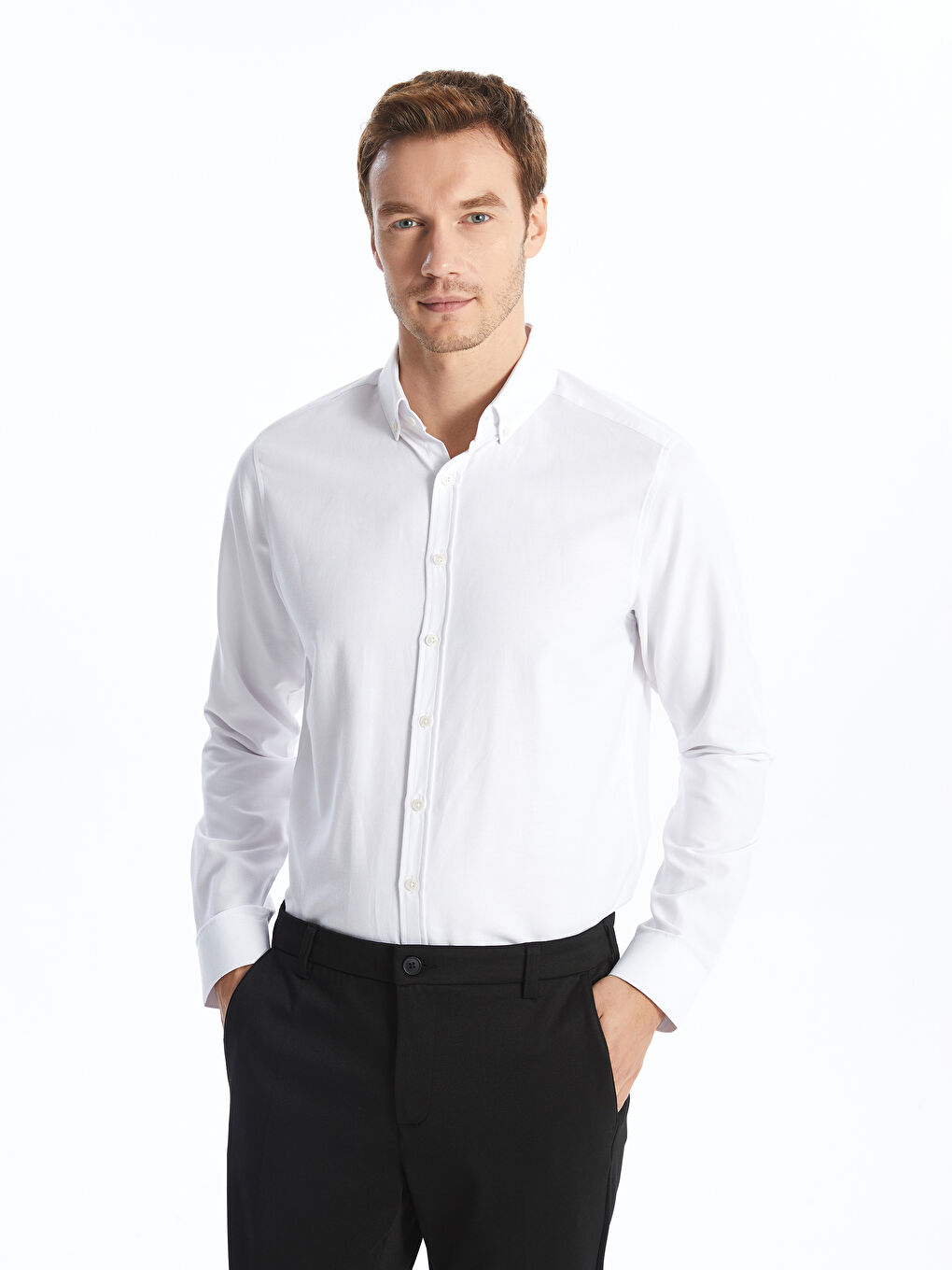 LC WAIKIKI Slim Fit Men's Chino Trousers -S4M657Z8-CVL