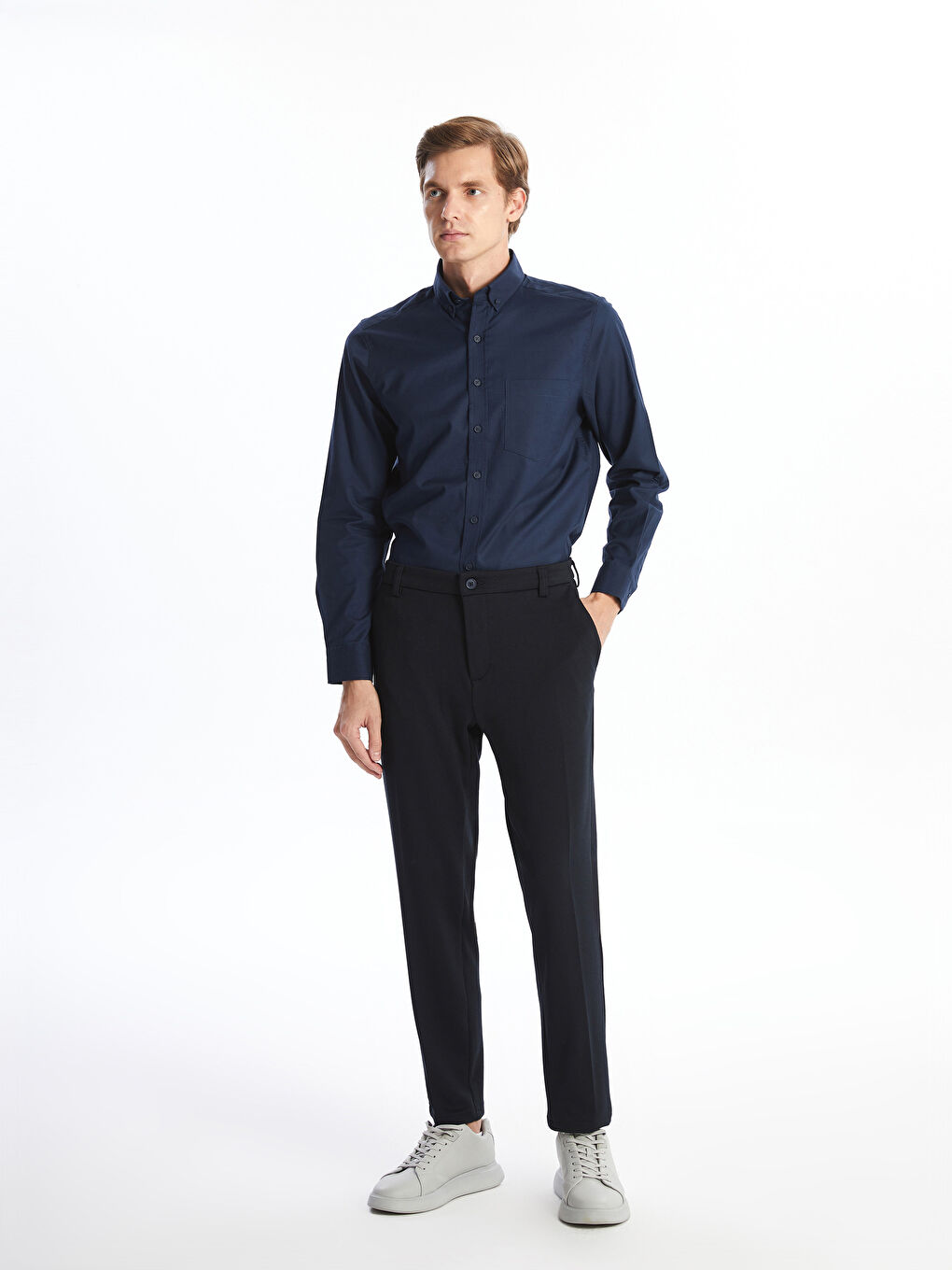 LC Waikiki Usko Krojene Muške Chino Pantalone -S4M657Z8-KN7