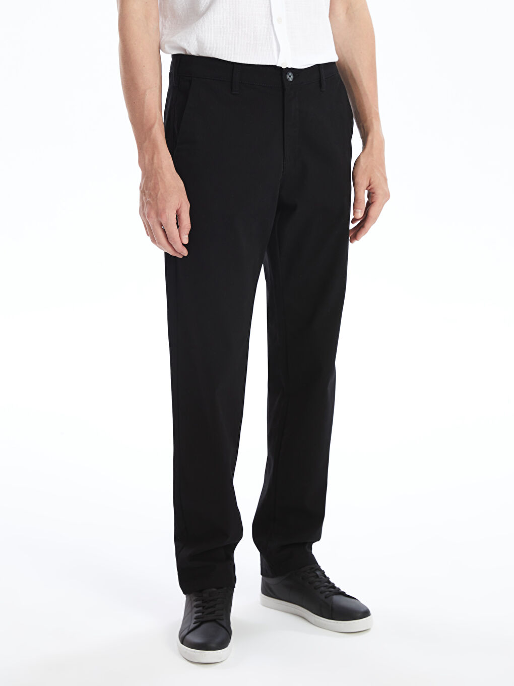 Классический крой габардин мужские брюки-1