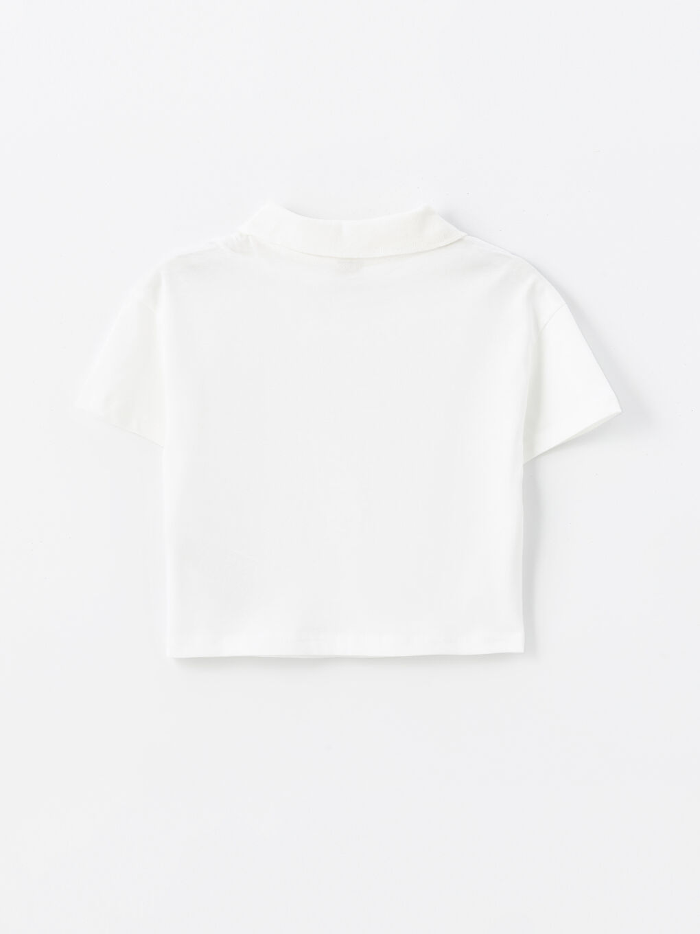 Polo Neck Printed Girl's T-Shirt and Short Skirt -S4M777Z4-R9J