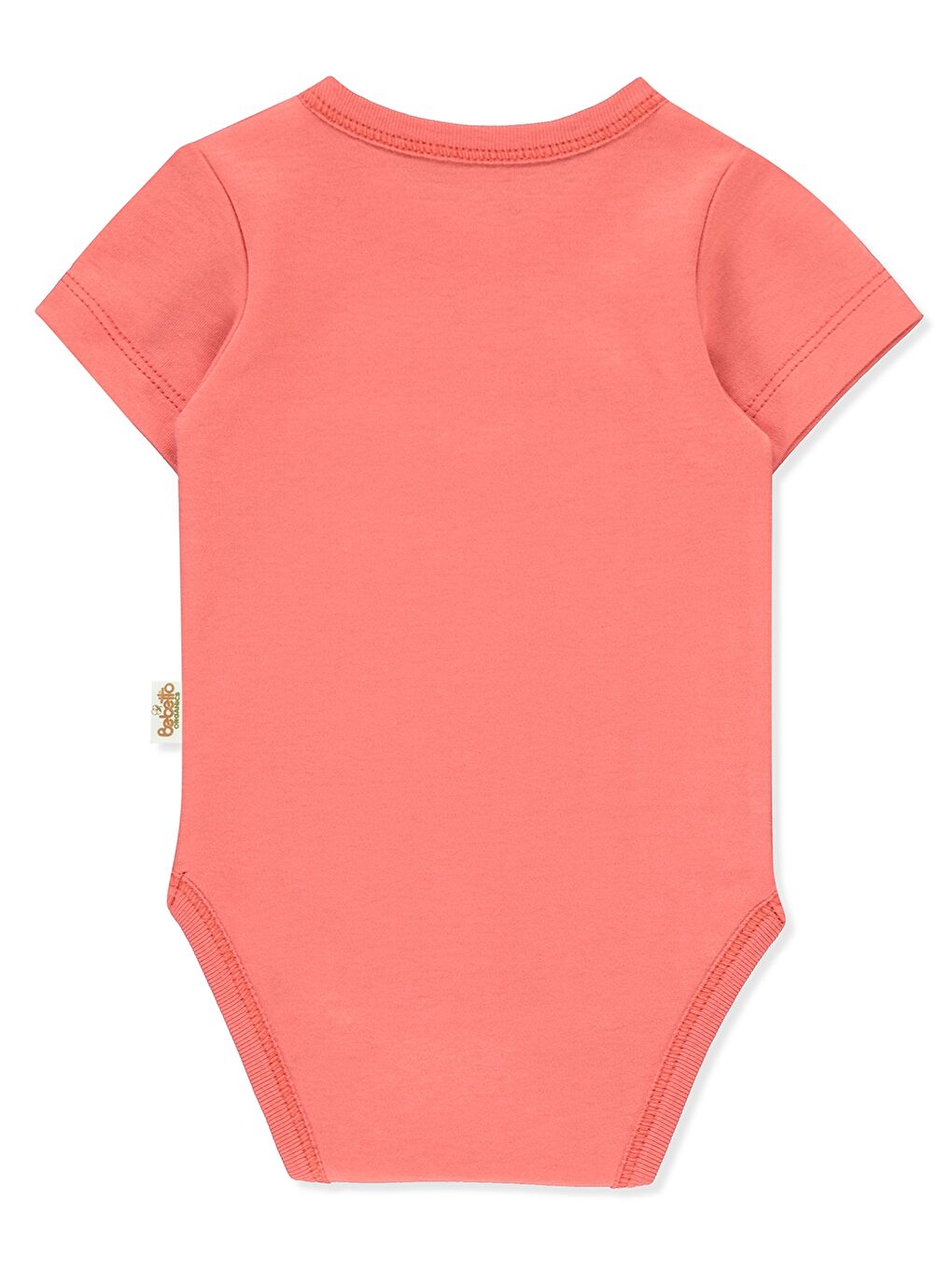 Kırmızı Bisiklet Yaka Unisex Bebek Çıtçıtlı Body-1