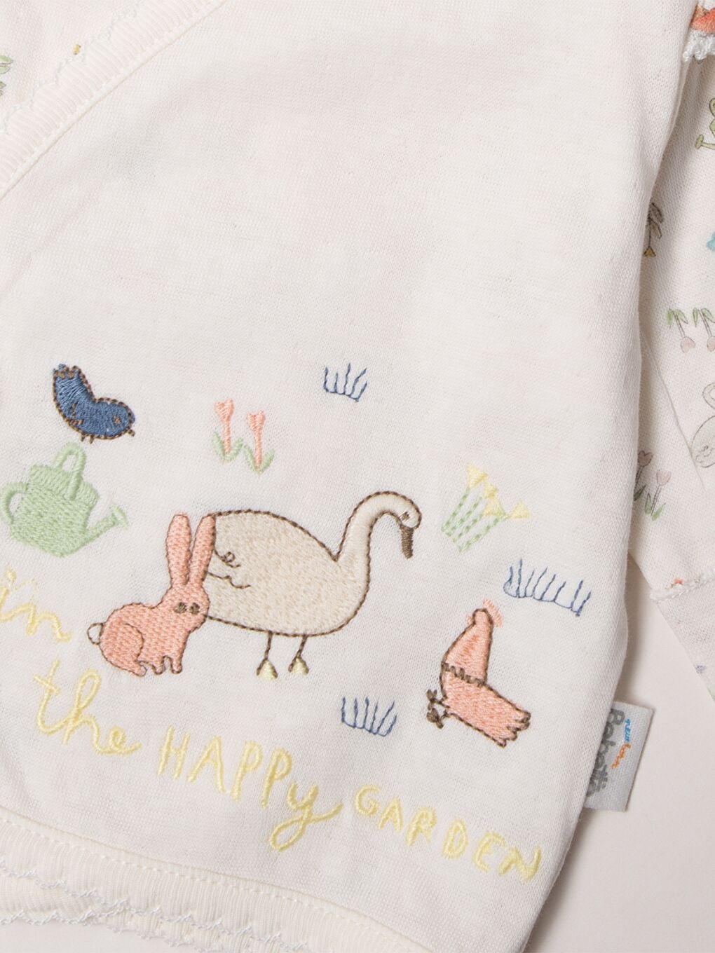 Sarı V Yaka Desenli Kız Bebek Takım-1