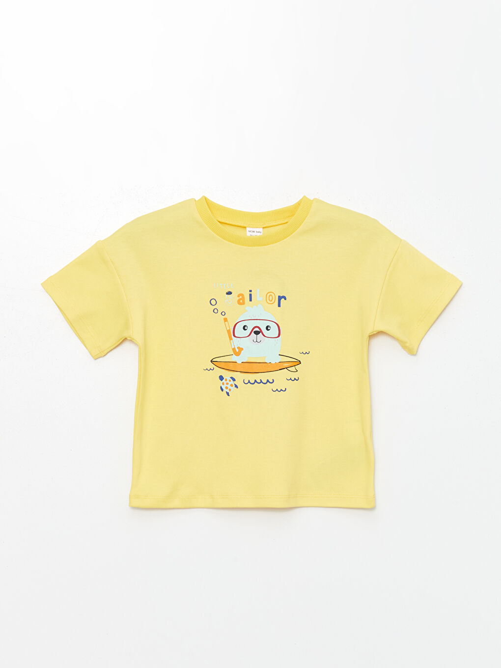 Crew Neck Printed Baby Boys' T-Shirt and Shorts 2 Pack Set-1