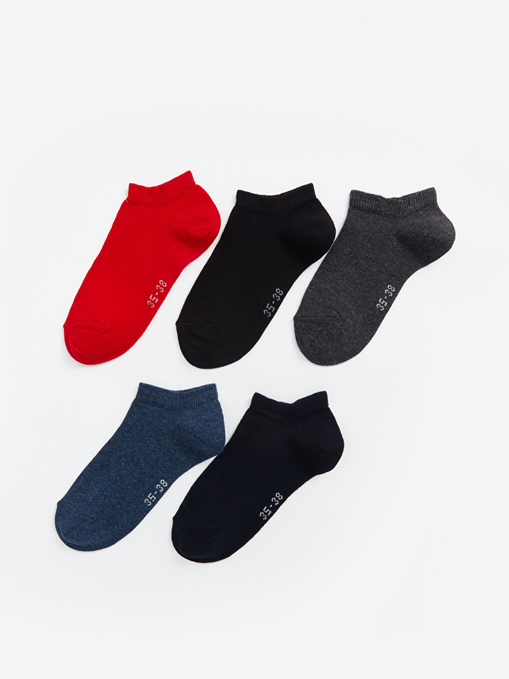 Women's Plain Trainer Socks 5 Pack