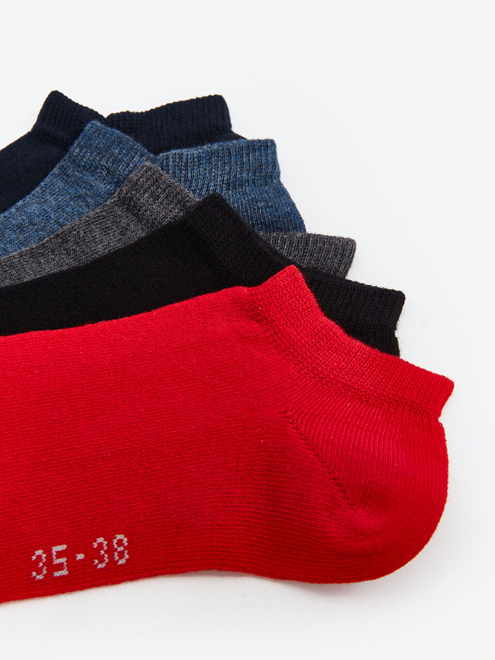 Women's Plain Trainer Socks 5 Pack-2