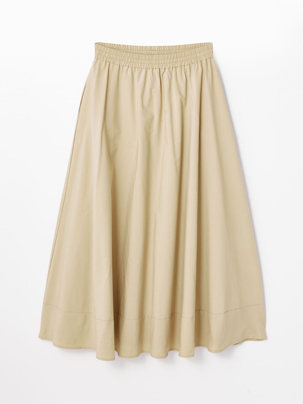 Women's Flared Straight Skirt With Elastic Waist -S4MA46Z8-GDQ