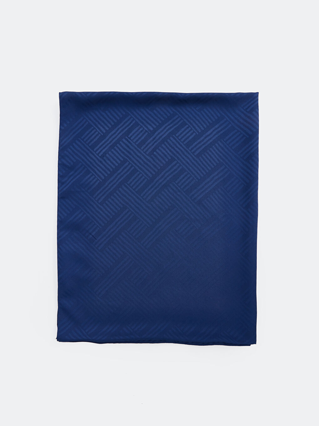 Lacivert Düz Dokuma Kadın Şal-1