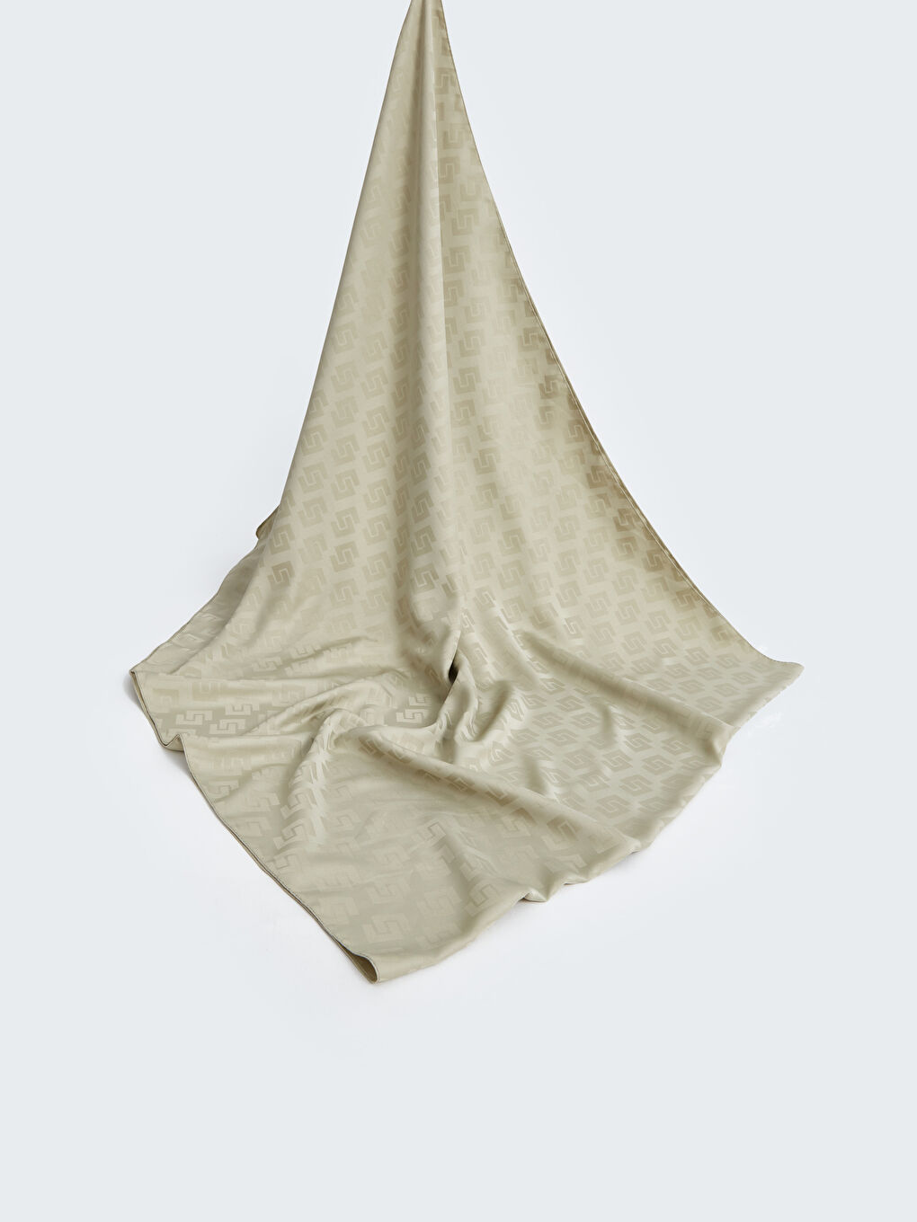 Haki Desenli Dokuma Kadın Şal