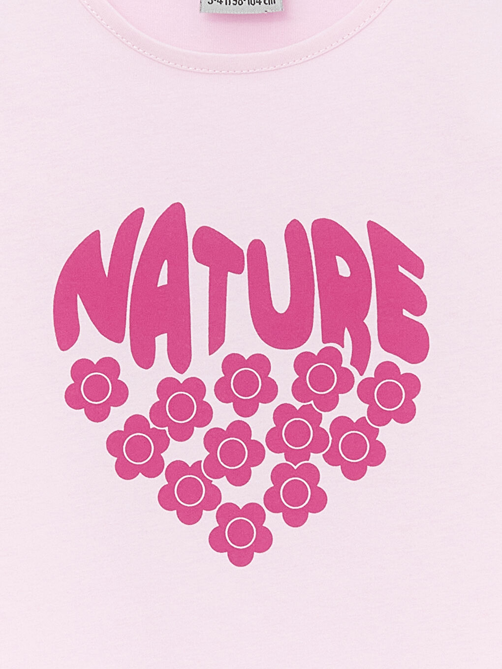 Pembe Bisiklet Yaka Kız Bebek Tişört-2