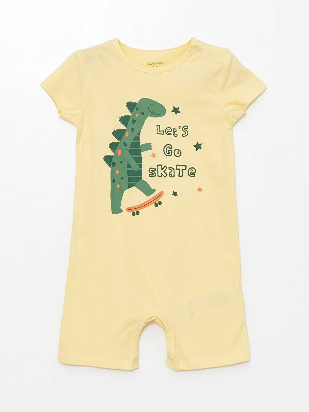 მრგვალი საყელო მოკლე სახელო ნაბეჭდი ბიჭებისთვის კომბინიზონი