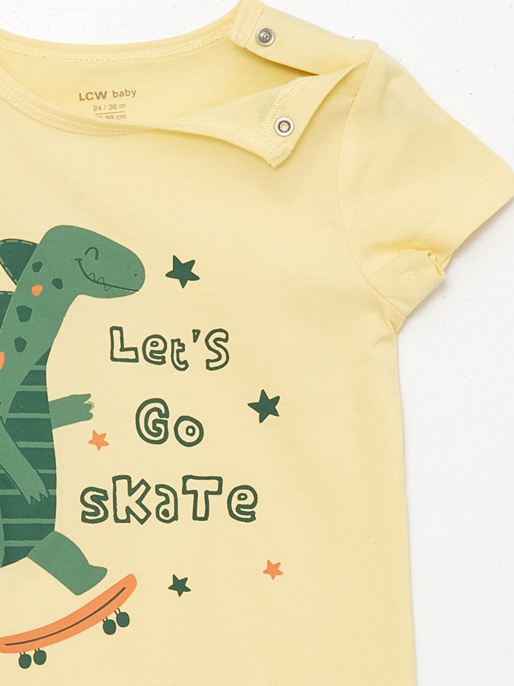 მრგვალი საყელო მოკლე სახელო ნაბეჭდი ბიჭებისთვის კომბინიზონი-2