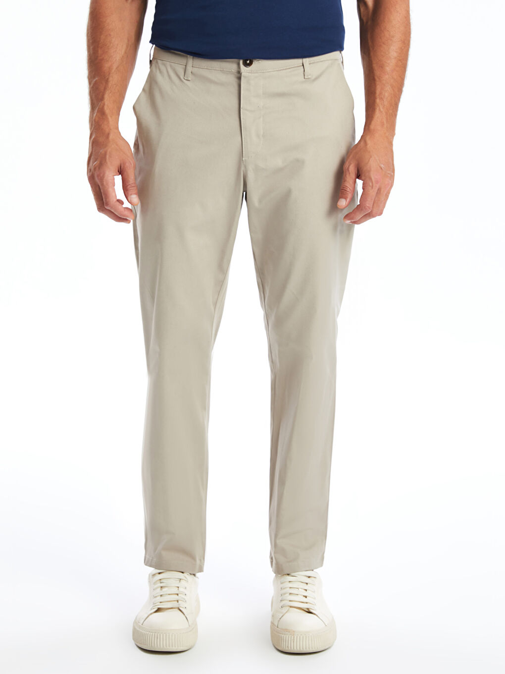 LCWAIKIKI Classic Bej Standart Kalıp Erkek Chino Pantolon - 1