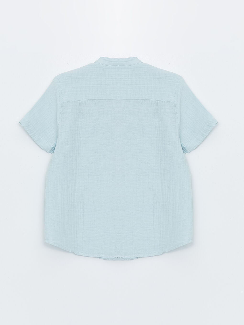 Grandad Collar Short Sleeve Boy Shirt -S4MB39Z4-FUX