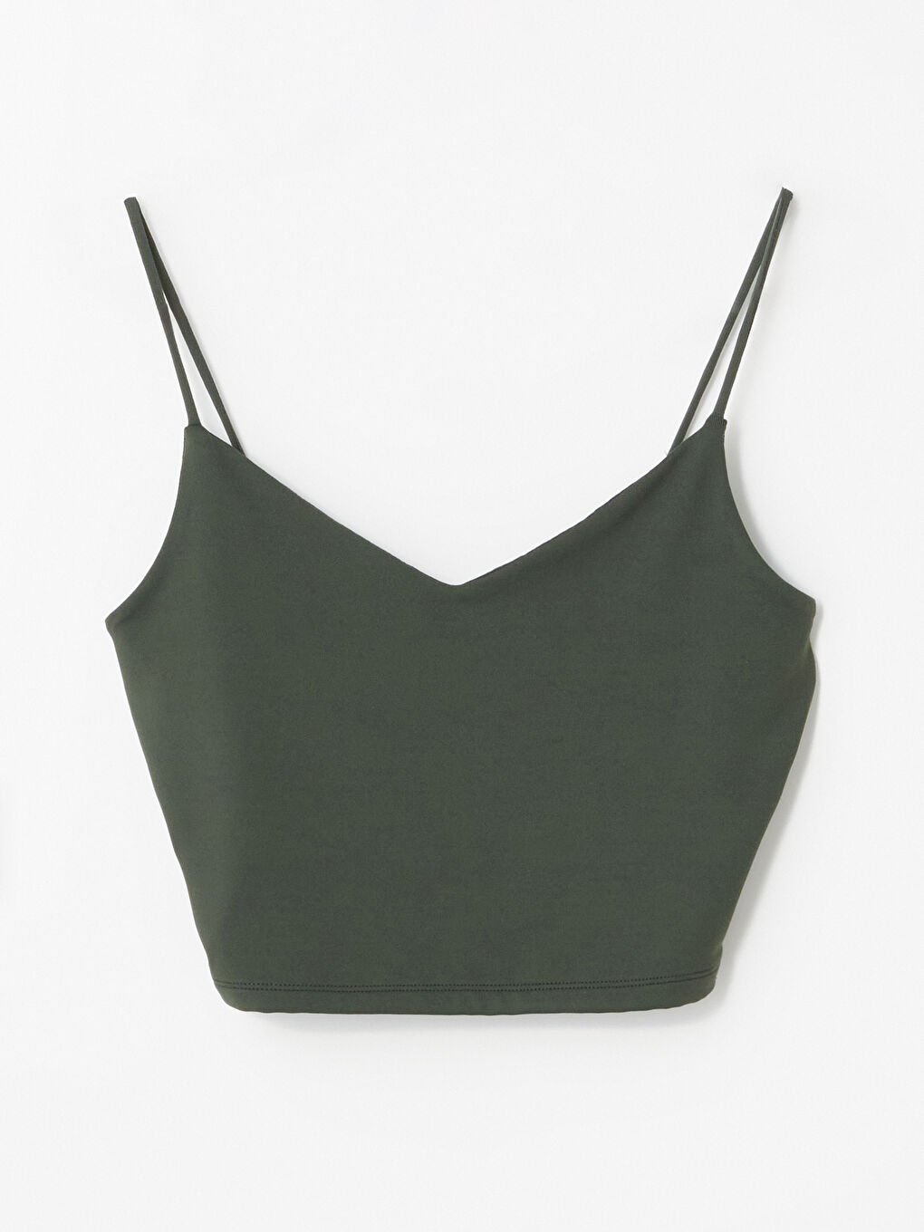 V-Neck Straight Strap Women's Crop -S4MB70Z8-YAL